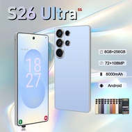 AAS1-S26 Ultra 4G/5G Smartphones 6.6 inch Screen Memory 8GB RAM+256GB ROM Dual SIM Bluetooth WiFi