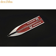 Honda Fender Side Label Metal Label Civic FIT CRV HRV FD2 ge6 GE8 Car Decoration Sticker Car Label M
