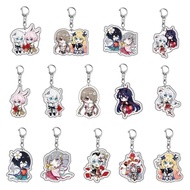New Game Honkai Impact 3 Anime Figures Bronya Zaychik Elysia Raiden Mei Cute Acrylic Keychains Bag D