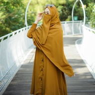 [ Baru] Elhafidz.Id Hasna Set French Khimar Plus Cadar - Baju Setelan