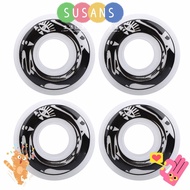 SUSANS 4Pcs/Set Skateboard Wheels, High Elasticity 78-85A Hardness Skateboard Replacement Wheels, Du