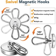 GANTUNGAN - Taffware Multipurpose Carabiner Hanger Magnet NeodymiumHOOK N38 69kg - L42 -