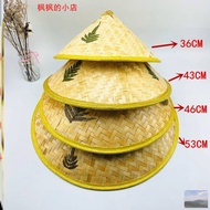 🔥Farmer Cap​ Farmer's Bamboo Hat Children's stage performance props Sunshade Bamboo Woven Straw Hat 