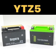 YTZ5 YTZ5S BS YTZ5-BS TOYOHAMA YOSHIPOWER YAHSUKA JAPAN GEL PRO RIDER AP-ETZ4L Motorcycle Battery Pr