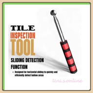 Tapping Rod Mosaic Tiles 1Pc Tester Ready Stock Extendable Hollow Checker Wall Hammer Checker Hollow