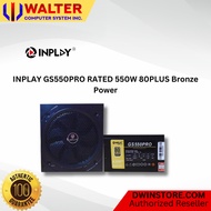 INPLAY GS550PRO RATED 550W 80PLUS Bronze Power