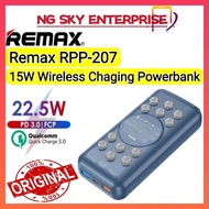 Remax RPP-207 22.5W Fast Charger 20000Mah Ultra Thin Wireless Usb Type-C 15W Sucker Wireless Power B