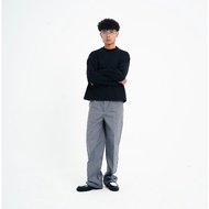 All Around Faded Boxyfit Longsleeve Tshirt Double Knit 290GSM Black