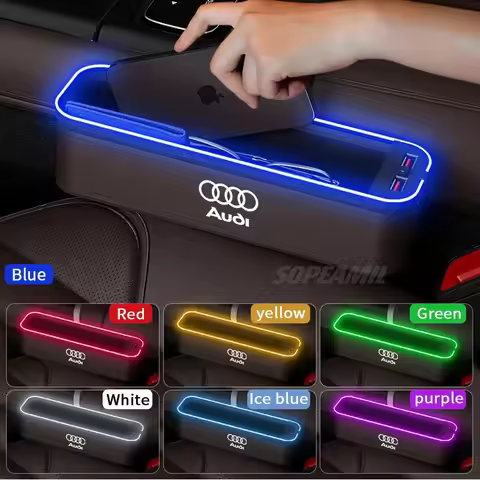 Audi A3 A4 A5 A6 A7 A8 RS3 RS4 RS5 RS6 S3 S4 S5 S6 Q3 Q5 Q7 Q8 Car Seat Gap Slot Crevice Storage Box