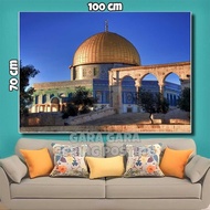 AL AQSA PALESTINE BIG JUMBO Poster Wall Display size 100x50cm 100x70cm 150x100cm 200x100cm + FRAME