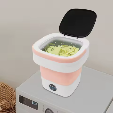 12L Portable Washing Machine, 3 Cleaning Modes Foldable Washing Machine, Travel Mini Washing Machine