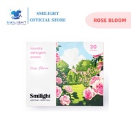 Smilight Premium Laundry Detergent Sheets [Rose Bloom] 30 Sheets