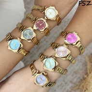 Star Shape Italian Charm Modular Watch Bracelet DIY Wrist Watch For Mom Dad Friends Gift