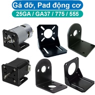 DC motor mount, fixed Pad for common motors from type 380...895