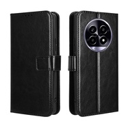 Cho Realme 13 cộng với 5g trường hợp ví lật đồ đựng thẻ vỏ bằng da PU vỏ Realme 13 5g điện thoại chố