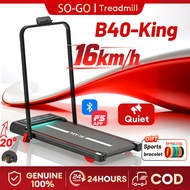 Treadmill Walking Pad Foldable Incline Ultra-thin APP Bluetooth Smart Treadmill Multi-Function Fitne