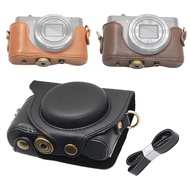 Camera Case Faux Leather with Shoulder Strap Protection for Sony HX90V HX90 HX80
