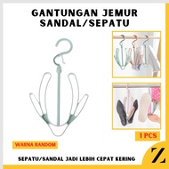 Hanger Gantungan Jemuran Sepatu Sandal Kaos Kaki Shoe Hanger Dry Jemur as Organizer Lemari Hanger Pe