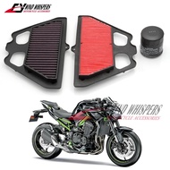 Motorcycle Oil Filter High flow Air Filter Intake Cleaner For Kawasaki Z900 Z 900 ZR 900 2017 2018 2