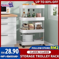 3 Tier Multifunction Storage Trolley Rack Office Shelves Home Kitchen Rack With Plastic Wheel Ikea Trolley