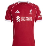 25-26 season adidas football jersey Liverpool home short sleeved jersey sportswear mens and womens f