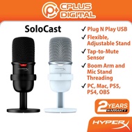 HyperX SoloCast USB Microphone Flexible Adjustable Stand Tap-to-Mute Sensor Boom Arm Mic Stand Threa