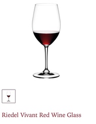 Brand new riedel red wine glass