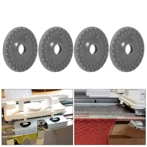 Knitting Machine Accessories 4pcs Knitting Machine Parts Rubber Wheel for Silver SK840 SK830 SK580 S