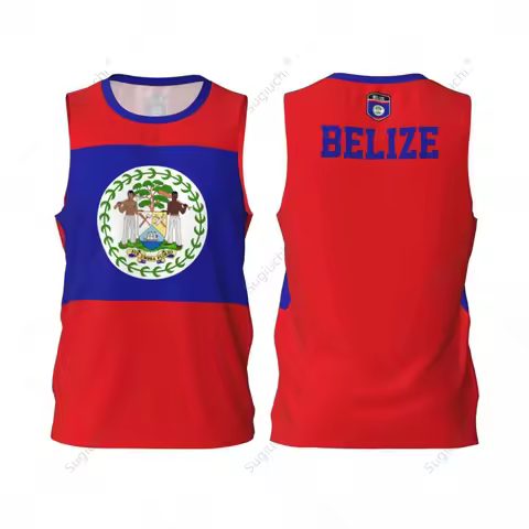 Belize Flag Men Basketball Sports Running Fitness Multifunction Sleeveless tshirt Exclusive Custom N