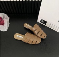ONE - 編織羅馬拖鞋（278卡其色）（35-39碼，下單後聯絡客服確認發貨尺碼）#F280004348