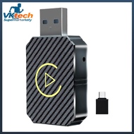 Wireless Carplay Android Auto อะแดปเตอร์ Plug & Play USB รถ Dongle BT CarPlay AI กล่องสำหรับแบบมีสาย