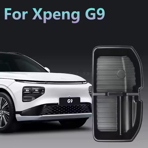 For Xpeng G9 Front Trunk Storage Box Compartment Organizer Tray Waterproof Stain-Resistant Easy-Clea