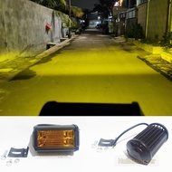 Lampu tembak sorot LED warna kuning BAR CREE CWL 24 mata 2 susun led motor mobil DC 12-80 VOLT