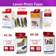 KP-108IN RP-108 Photo Paper for Canon Selphy Color Ink Paper Set CP Series Photo Printer CP1200 CP1300 CP910 CP800 KP-36