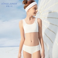 Aimer Junior Aimer Junior Comfortable Sports Girl Mid-Waist Boxer AJ1235701