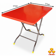 JFH 3V 2X3 Foldable Plastic Table / Rectangular Folding Plastic Table / Meja Makan 2x3 / Dining Tabl