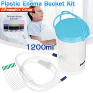 Health Plastic Enema Bucket Kit Reusable Clean 1200ml XFgs X9VJ VJ3E