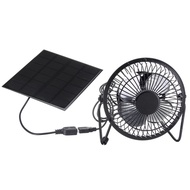 sell well XiaoChang320 - / Mini Solar Panel Powered Ventilator Fan Portable 5W 4 inch Greenhouse Solar Exhaust Fan for Office Outdoor Dog Chicken House