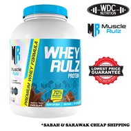 Muscle Rulz Whey Rulz 5lbs (66 Servings) - Whey Isolate, 100% Pure Whey, ON Gold Standard, Susu gym