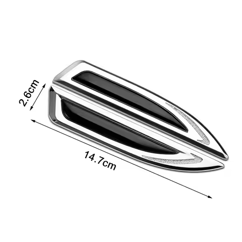 1pair 3D Metal Car Fender Wing Emblem Badge Sticker For Suz-uki Swift Vitara Grand Jimny Samurai GSX