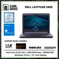 Dell Latitude 3450 Laptop / 14 inch Display / WiFi / Webcam / Intel Core i5 / Windows 10 Refurbished Notebook