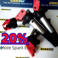 HIGHRS Performance ignition coil pack fit CITROEN C4 Grand Picasso Hatchback 1.6L I4 5GZ EP6FDT 5FV 