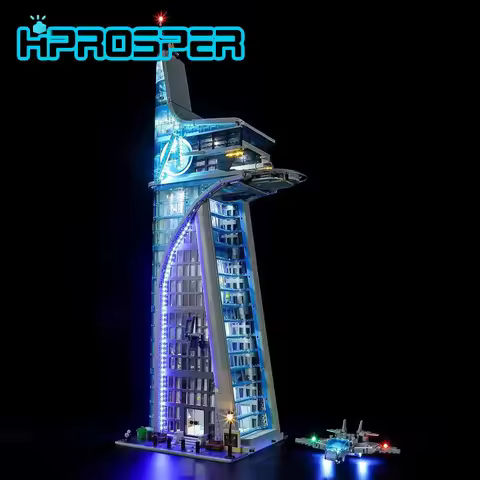 HPROSPER 5V LED Lighting (No Model) For LEGO 76269 Marvel Avengers Tower Light Up your Building Bloc