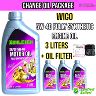 5w-40 Fully Synthetic Engine Oil 3L with Oil Filter Yzze1 Toyota Wigo Change Oil Package Bundle M2