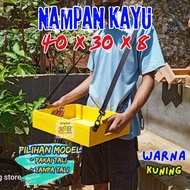 Asong Wooden Tray 40x30x8 Yellow Wooden Tray