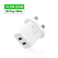 Baseus 10.5W USB Charger Portable Dual USB Ports Travel Charger Adapter Wall Charger