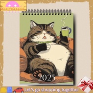 Jellyfish2025 Calendar Kitten Calendar Moon Phase Calendar Monthly Planner 2025 Cat Calendar for Hom