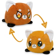 TeeTurtle - The Original Reversible Red Panda Plushie - Orange - Cute Sensory Fidget Stuffed Animals
