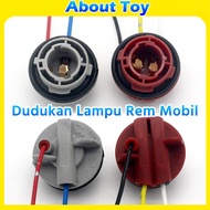 Car Turn Signal Light Socket, Brake Bulb Fitting, 2-Prong 3-Prong 1156 / 1157 Light Bulb Socket Adap