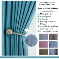 6 Warna Kain 100% Blackout Curtain Ring langsir Murah Sesuai Untuk Langsir Tingkap, Langsir Pintu Langsir Sliding Door